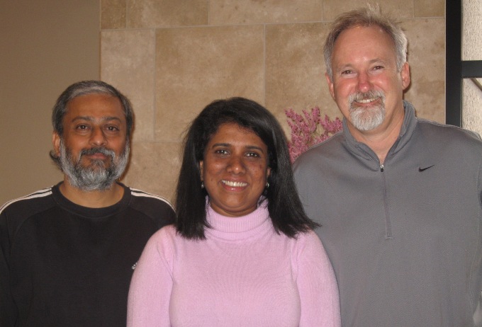 Krishnendu Bose, Manori Wijesekera and Richard Smith at Earth Vision 2008