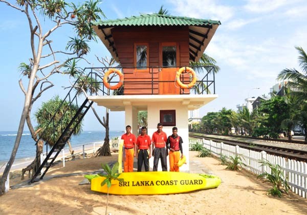 Model Life Saving Post at Wellawatta - image courtesy Sri Lanka Coastguard website
