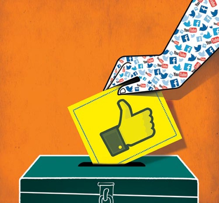 Can social media communications influence voting patterns?